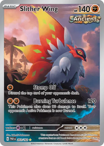 Slither Wing, Pokémon card PAR 203 — Paradox Rift set
