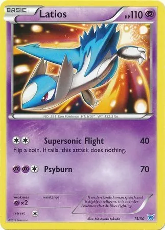 Latios, carte Pokémon TK8O 013 — extension XY Trainer Kit: Latios