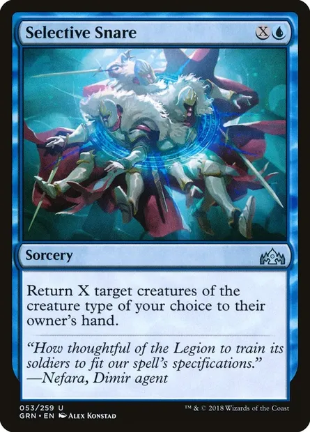 Selective Snare, Magic card GRN 53 — Guilds of Ravnica set