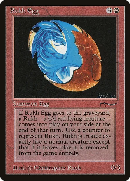 Rukh Egg, Magic card ARN 43† — Arabian Nights set