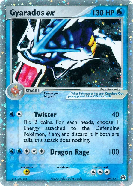 Gyarados ex, Pokémon card RG 109 — FireRed & LeafGreen set