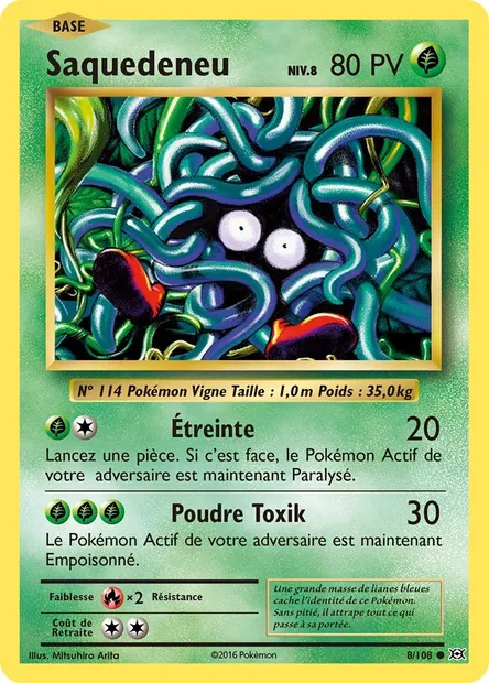 Saquedeneu, carte Pokémon EVO 8 — extension Évolutions
