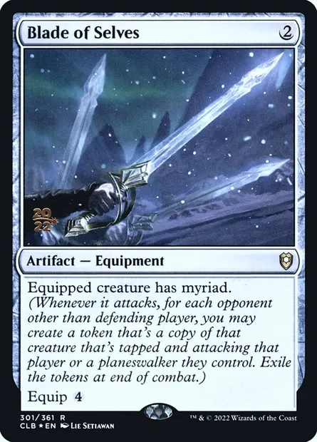 Lame des égos, carte Magic PCLB 301s — extension Battle for Baldur's Gate Promos