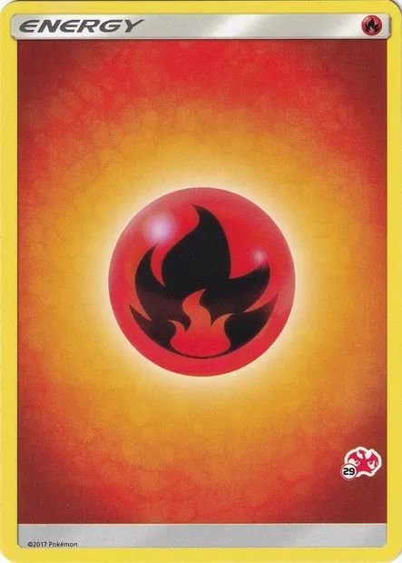Fire Energy, Pokémon card BA20 29c — Battle Academy 2020 set