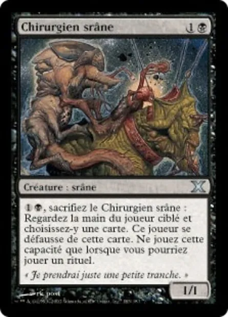 Chirurgien srâne, carte Magic 10E 183 — extension Dixième édition