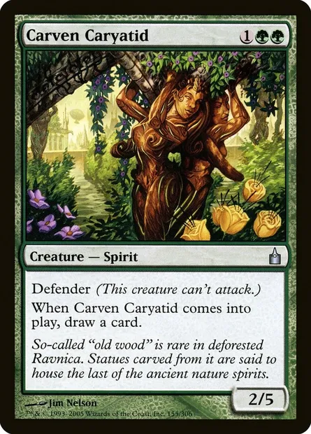 Carven Caryatid, Magic card RAV 155 — Ravnica: City of Guilds set