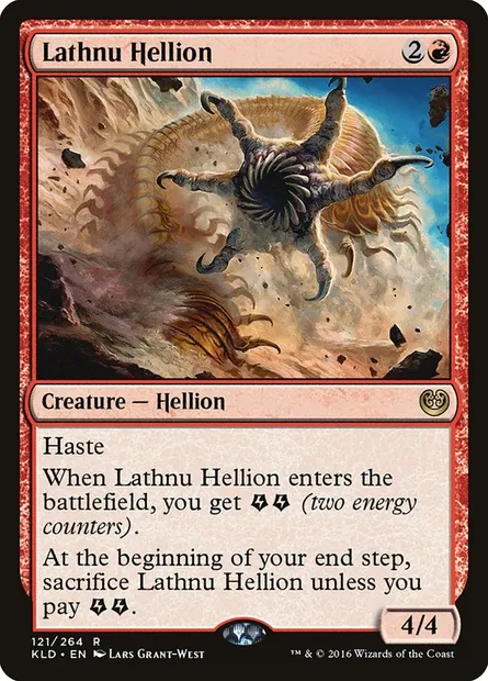 Lathnu Hellion, Magic card KLD 121 — Kaladesh set