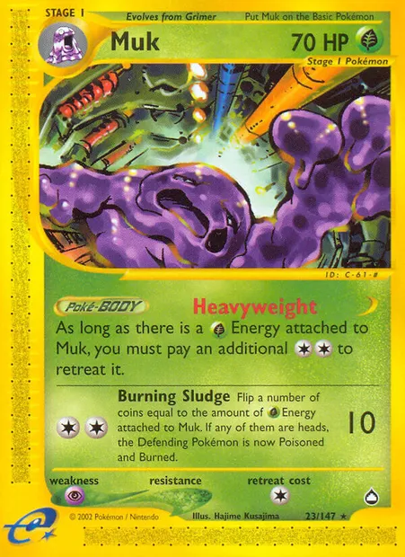 Muk, Pokémon card AQ 23 — Aquapolis set