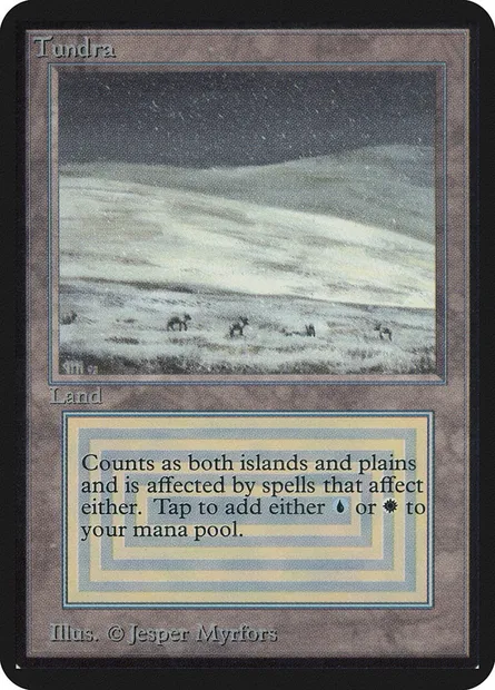 Toundra, carte Magic LEA 284 — extension Limited Edition Alpha