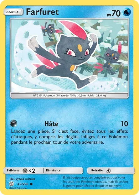 Farfuret, carte Pokémon CEC 43 — extension Éclipse Cosmique