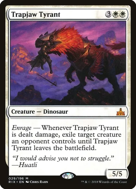 Trapjaw Tyrant, Magic card RIX 29 — Rivals of Ixalan set