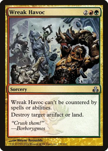 Wreak Havoc, Magic card GPT 139 — Guildpact set
