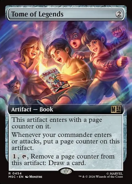 Tome of Legends, Magic card MSC 454 — Marvel Super Heroes Commander set