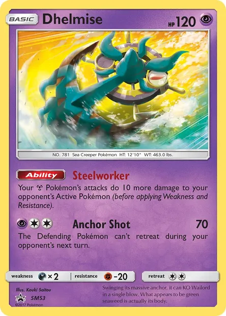 Dhelmise, Pokémon card SM 53 — SM Black Star Promos set