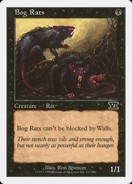 Bog Rats, Magic card 6ED 117 — Classic Sixth Edition set