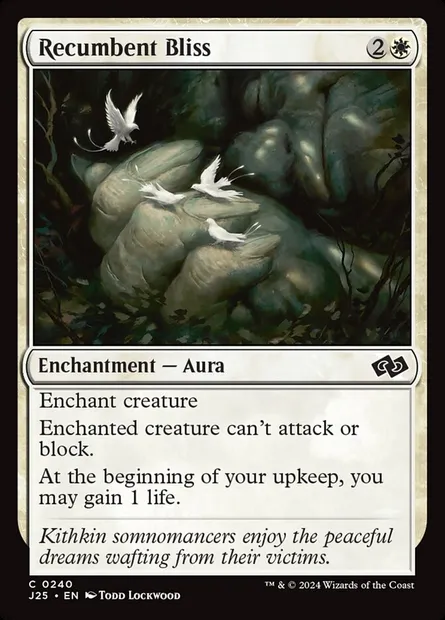 Recumbent Bliss, Magic card J25 240 — Foundations Jumpstart set