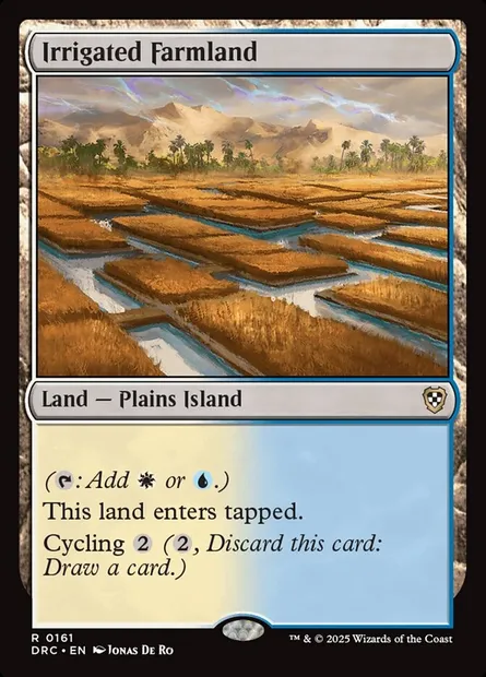 Irrigated Farmland, Magic card DRC 161 — Aetherdrift Commander set