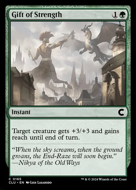 Don de force, carte Magic CLU 165 — extension Ravnica: Clue Edition
