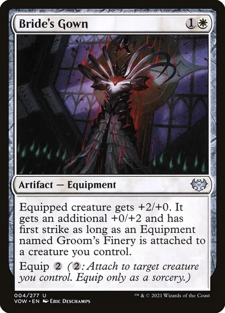 Bride's Gown, Magic card VOW 4 — Innistrad: Crimson Vow set