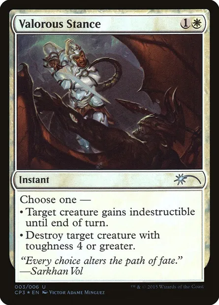 Valorous Stance, Magic card CP3 3 — Magic Origins Clash Pack set