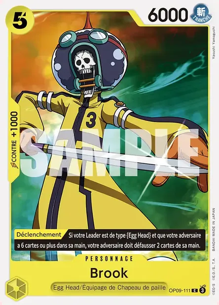 Brook, carte One Piece OP09-111 — extension LES NOUVEAUX EMPEREURS