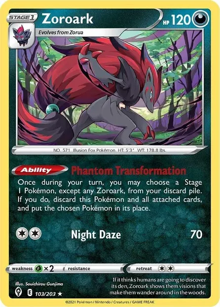 Zoroark, carte Pokémon TDX 103 — extension Theme Deck & Blisters Exclusives