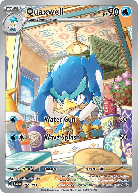 Quaxwell, Pokémon card PAL 207 — Paldea Evolved set