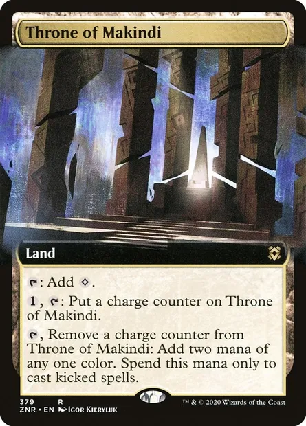 Throne of Makindi, Magic card ZNR 379 — Zendikar Rising set