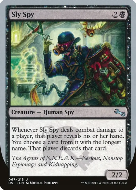Sly Spy, Magic card UST 67a — Unstable set