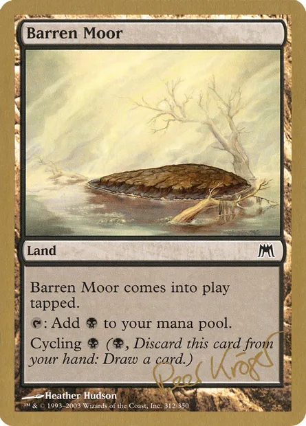 Barren Moor, Magic card WC03 pk312 — World Championship Decks 2003 set