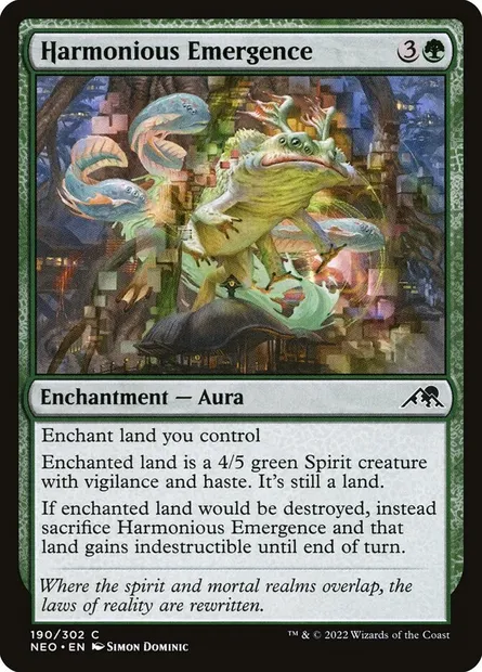 Harmonious Emergence, Magic card NEO 190 — Kamigawa: Neon Dynasty set