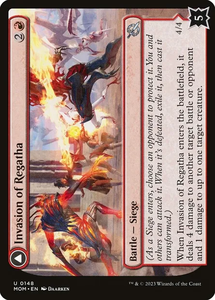Invasion of Regatha // Disciples of the Inferno, Magic card MOM 148 — March of the Machine set