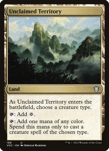 Unclaimed Territory, Magic card VOC 188 — Crimson Vow Commander set