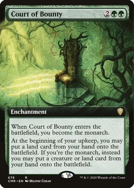 Court of Bounty, Magic card CMR 676 — Commander Legends set