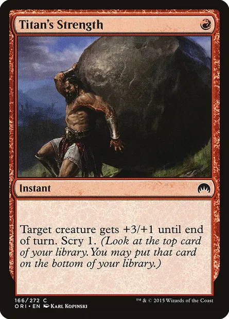 Titan's Strength, Magic card ORI 166 — Magic Origins set