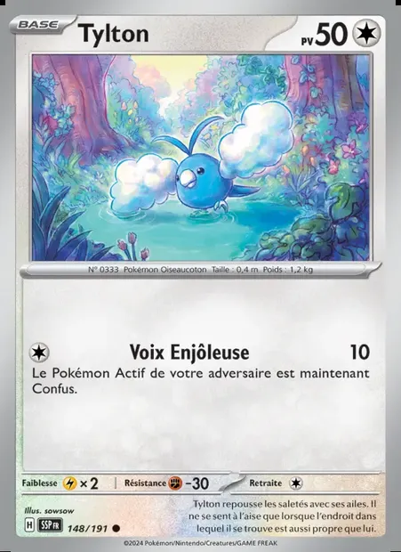 Tylton, carte Pokémon SSP 148 — extension Étincelles Déferlantes