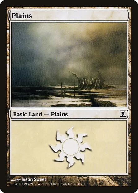 Plains, Magic card TSP 284 — Time Spiral set