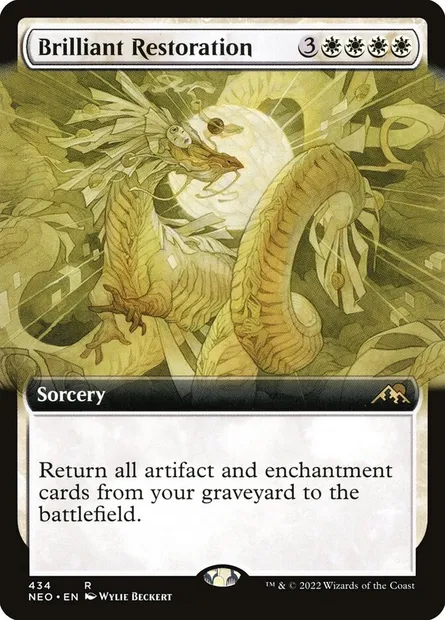 Brilliant Restoration, Magic card NEO 434 — Kamigawa: Neon Dynasty set