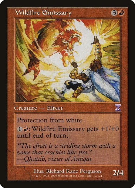 Wildfire Emissary, Magic card TSB 72 — Time Spiral Timeshifted set
