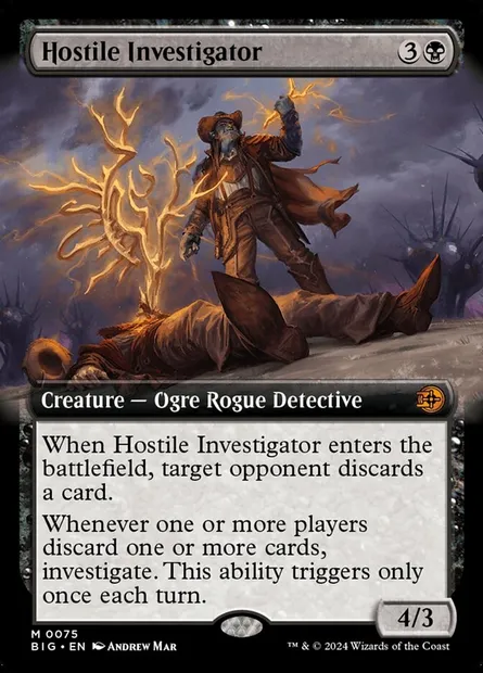 Hostile Investigator, Magic card BIG 75 — The Big Score set
