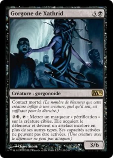 Gorgone de Xathrid, carte Magic M13 118 — extension Magic 2013