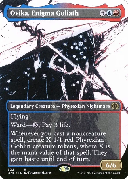 Ovika, Enigma Goliath, Magic card ONE 322 — Phyrexia: All Will Be One set