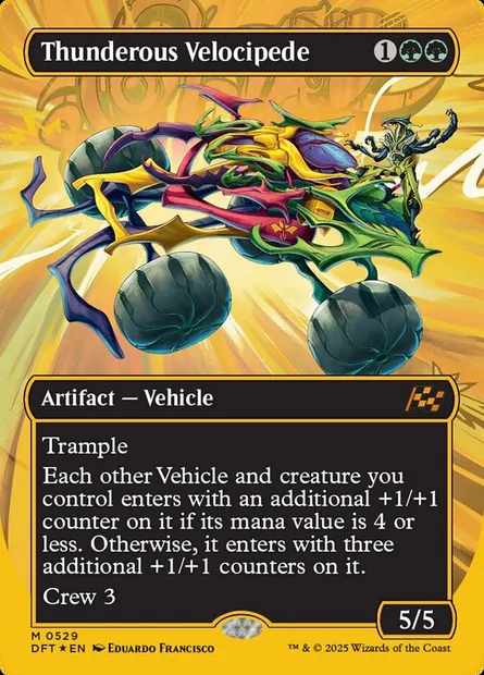 Thunderous Velocipede, Magic card DFT 529 — Aetherdrift set