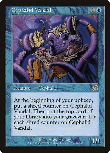 Cephalid Vandal, Magic card TOR 31 — Torment set