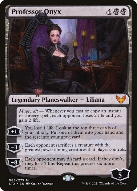 Professor Onyx, Magic card STX 83 — Strixhaven: School of Mages set