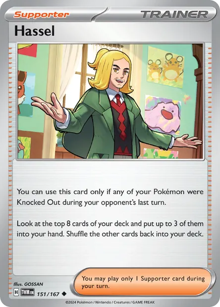 Hassel, Pokémon card TWM 151 — Twilight Masquerade set