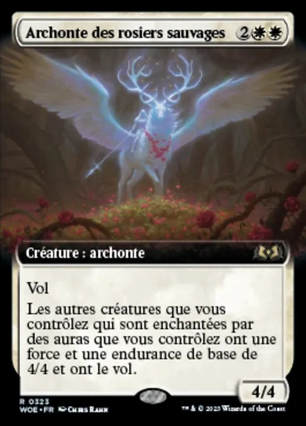 Archonte des rosiers sauvages, carte Magic WOE 323 — extension Wilds of Eldraine