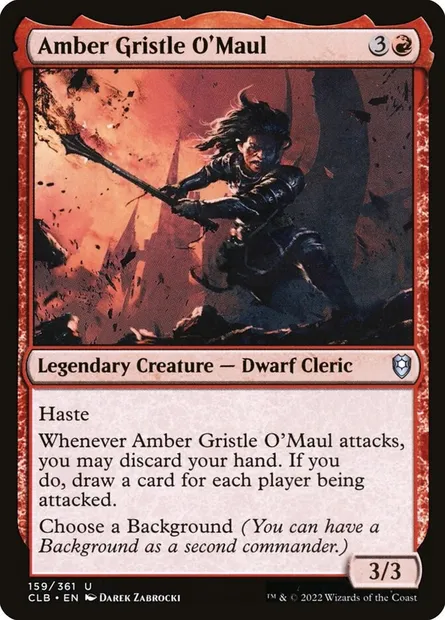 Amber Gristle O'Maul, Magic card CLB 159 — Commander Legends: Battle for Baldur's Gate set