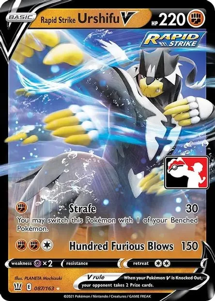 Rapid Strike Urshifu V, Pokémon card PPS 087-2 — Play! Pokémon Prize Pack Series set