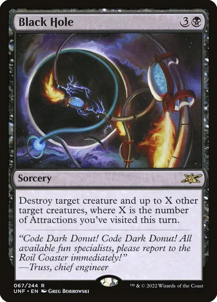 Black Hole, carte Magic UNF 67 — extension Unfinity